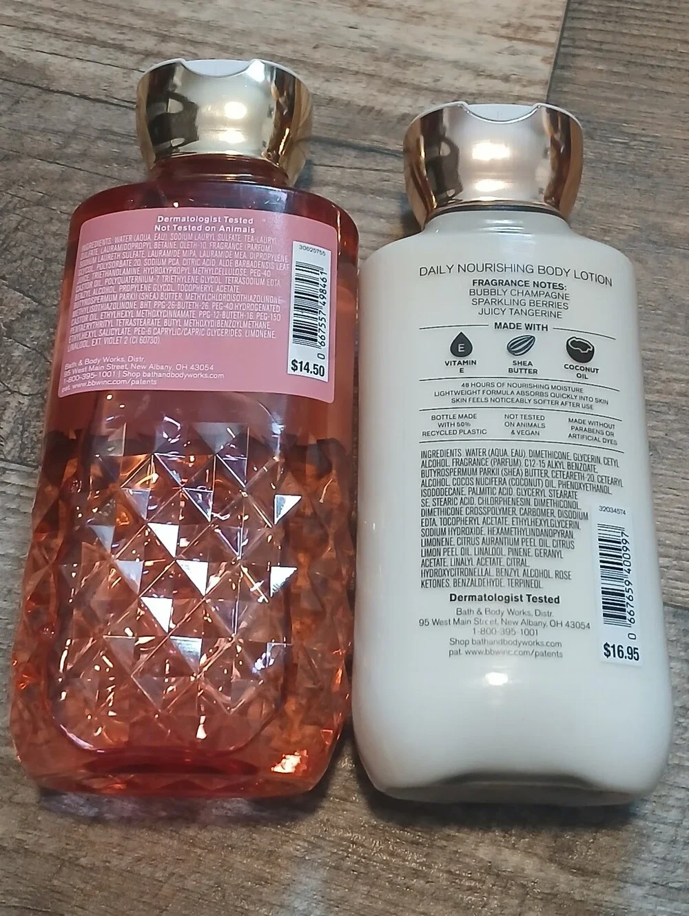 Bath & Body Works fragrant champagne